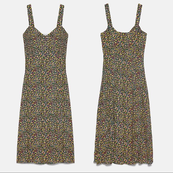 Zara Floral Print Dress - Picture 2 of 5